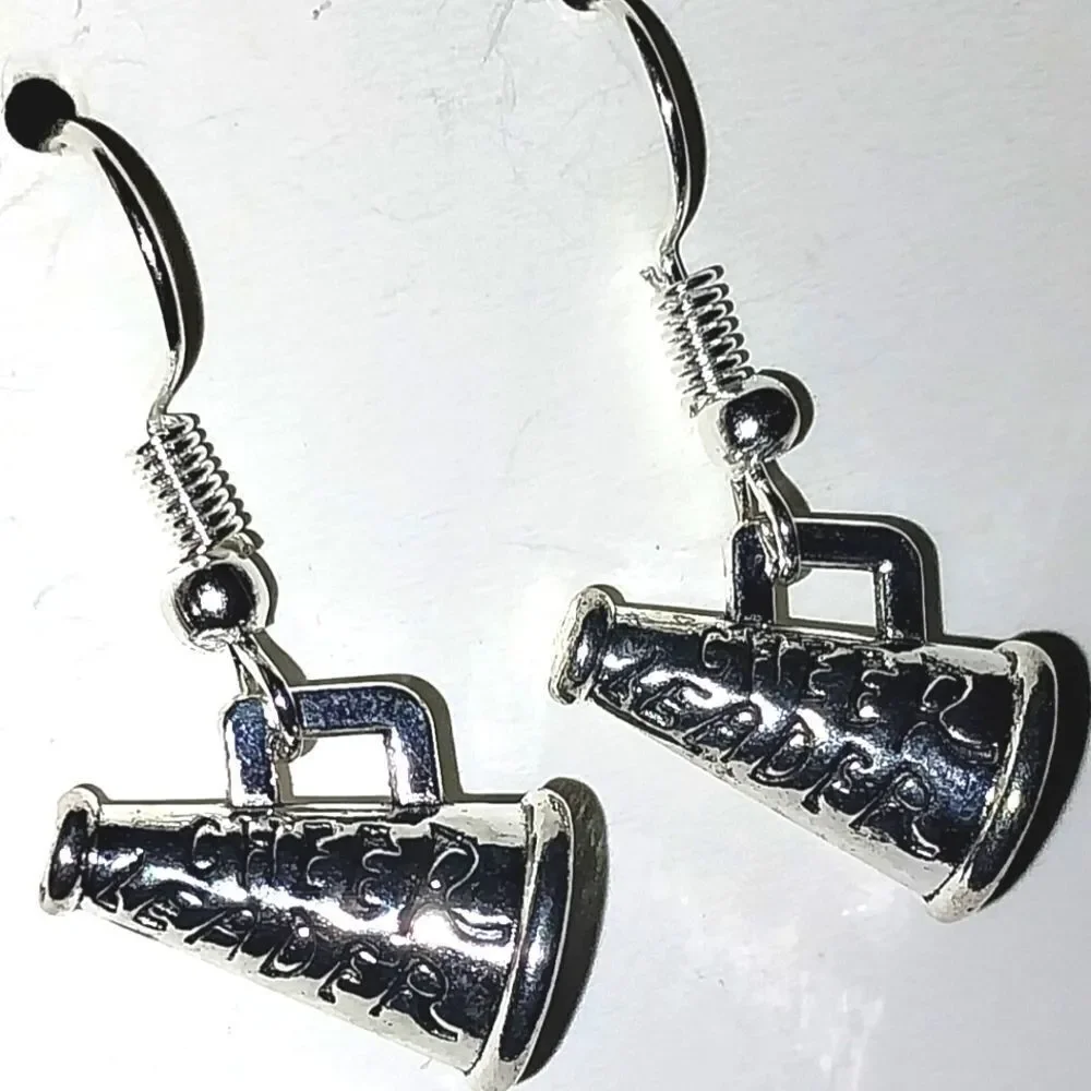 Vintage Hand crafted antique cheerleader earrings